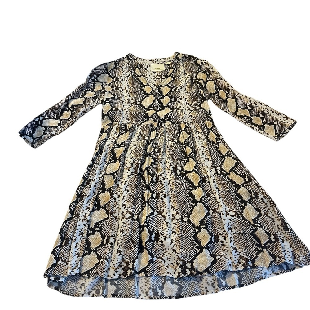 Anthro Rodeo Cowgirl Snakeskin Boho Dress XS Western Boho Country Concert